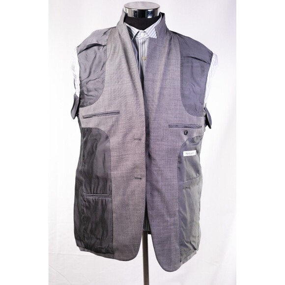 Pronto Uomo 40R 100% Wool Modern Blazer 2-Button/Gray/Check Sport Jacket - Picture 9 of 12